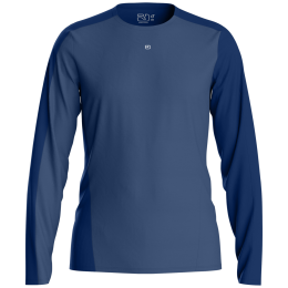 Tricou funcțional bărbați Ortovox 120 Cool Tec Fast Upward Ls M albastru Blue Nunatak