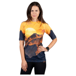 Tricou funcțional femei Drexiss All Sunset Yellow Coolmax galben