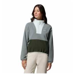 Hanorac femei Columbia Sequoia Grove™ Ii Half Zip Fleece gri Sedona Sage, Greenscape, Tea Light