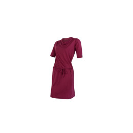 Rochie femei Sensor Merino Active roșu lilla