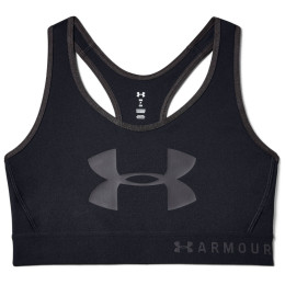 Bustieră Under Armour Mid Keyhole Graphic negru