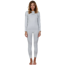 Lenjerie termică femei Fundango Seamless Baselayer Set alb ivory