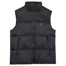 Vestă bărbați 4F Vest Jacket M229 negru DEEP BLACK