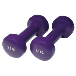 Gantere Yate neopren 2.5kg/pár violet