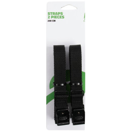 Curea Bo-Camp Straps 18 mm / 200 cm 2 pcs negru Black