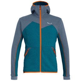 Hanorac bărbați Salewa Solid Logo Dry M FZ HDY albastru/gri