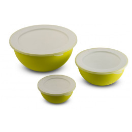 Set de boluri Omada Sanaliving Bowls Set 3,5L + 1,7L + 0,5L verde deschis