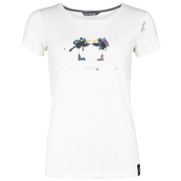 Tricou femei Chillaz Gandia Gipfelstürmer alb