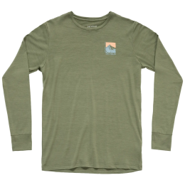 Tricou funcțional bărbați Devold Classic Summit Ls Man khaki Lichen