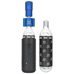 Pompă Peaty´s Holeshot Co2 Pumpa + Bombičky 2 Ks - Road & Gravel albastru închis Navy