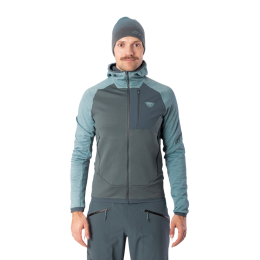 Hanorac funcțional bărbați Dynafit Radical Wool Hooded Jkt M albastru 3161 - smoke blue/0720