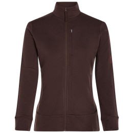 Hanorac funcțional de damă Icebreaker Women Merino 260 Quantum IV LS Zip maro Java