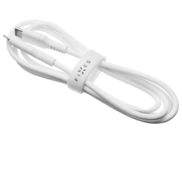 Cablul de încărcare și de date Fixed Nabíjecí a datový Liquid silicone kabel USB-C/USB-C alb bílá