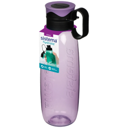 Sticlă Sistema Hydrate Tritan Traverse Flip Top 650 ml violet