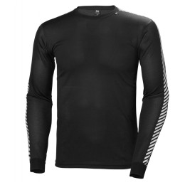 Tricou funcțional bărbați Helly Hansen HH Lifa Stripe Crew negru