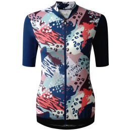 Tricou de ciclism femei Dare 2b Cycle Tops albastru Bold Shape Print - A5H