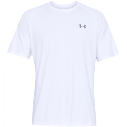 Tricou bărbați Under Armour Tech SS Tee 2.0 alb White / / Overcast Gray