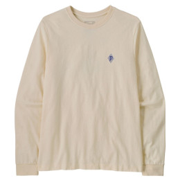 Tricou bărbați Patagonia M's L/S MW Hut Tripper Skyline T-Shirt bej Undyed Natural