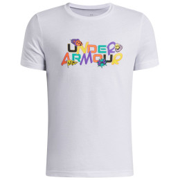 Tricou funcțional copii Under Armour UA B Patch Pack Wm SS White alb/negru White / / Black