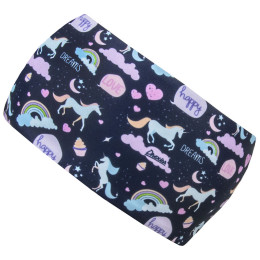 Dětská čelenka Drexiss Moon Unicorns albastru închis