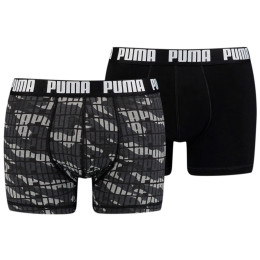 Boxeri bărbați Puma Camo Boxer 2P gri