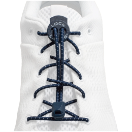 Șireturi încălțăminte Lock Laces Original albastru închis Navy