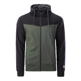 Hanorac bărbați Hi-Tec Sabarin verde/negru Deep Forest/Black