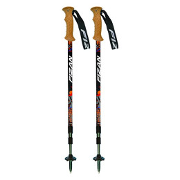 Bețe de trekking Fizan Tierra (2018) negru/portocaliu Black/Orange