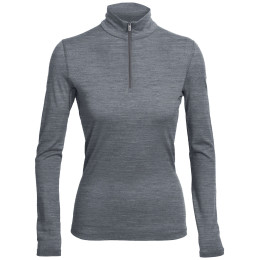 Tricou femei Icebreaker Women`s 200 Oasis Long Sleeve half zip gri Gritstone HTHR