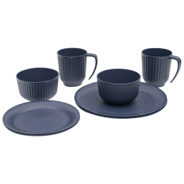 Set vase Outwell Delish 2 Person Dinner Set albastru închis Navy Night