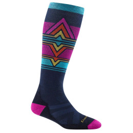Șosete 3/4 femei Darn Tough Echo Otc roz/albastru eclipse