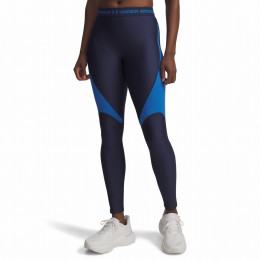 Colanți femei Under Armour HG Rib Legging albastru închis Blue