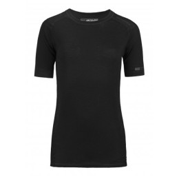 Lenjerie termică bărbați Ortovox Merino 185 Pure Short Sleeve negru BlackRaven
