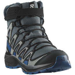 Încălțăminte de iarnă copii Salomon Xa Pro V8 Winter Waterproof albastru Turbulence / Black / Dark Blue