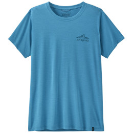 Tricou femei Patagonia Women's Capilene Cool Daily Shirt - Cloud Crag albastru Shore Blue - Light Shore Blue X-Dye
