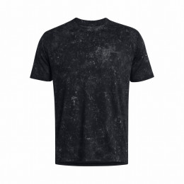 Tricou funcțional bărbați Under Armour Rush Energy Print SS negru Black/Black
