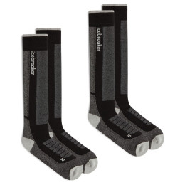 Șosete bărbați Icebreaker Men Mer Ski+ Medium OTC 2 Pack negru/gri Blk/Ether/Graph