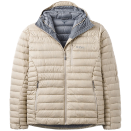 Geacă bărbați Rab Microlight Alpine Down Hoody bej Dark Pebble