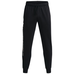 Pantaloni bărbați Under Armour Rival FLC Graphic Jogger negru