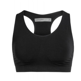 Podprsenka Icebreaker Wmns Anatomica Seamless Sport Bra negru