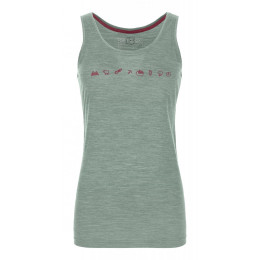 Maiou funcțional femei Ortovox 120 Cool Tec Icons Top W verde