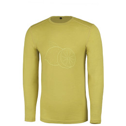 Tricou bărbați Warg Merino Lemon 165 Long verde deschis