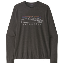 Tricou bărbați Patagonia M's L/S Cap Cool Daily Shirt - Stratapeaks negru Ink Black