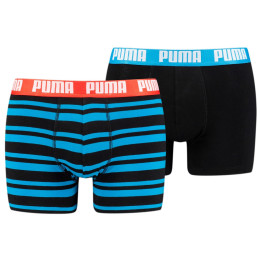 Boxeri bărbați Puma Heritage Stripe Boxer 2P culori mix