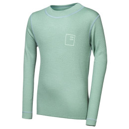 Tricou funcțional copii Sensor Merino DF Logo Up Basil Green verde deschis Basil Green