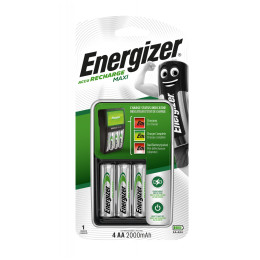 Încărcător Energizer Maxi + 4AA Power Plus 2000 mAh Negru/Argintiu