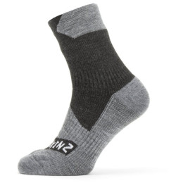 Șosete Sealskinz Waterproof All Weather Ankle Length Sock negru/gri