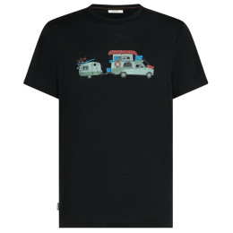 Tricou bărbați Icebreaker Men Merino 150 Tech Lite SS Tee Transportage negru Black