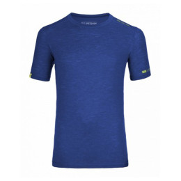 Tricou funcțional bărbați Ortovox Merino 105 Ultra Short Sleeve albastru StrongBlue