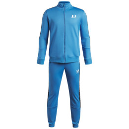 Trening Under Armour UA B Icon Knit Tracksuit Aegean Blue albastru Aegean Blue / / White